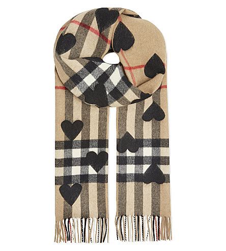 burberry cashmere scarf with black hearts|burberry cashmere scarf review.